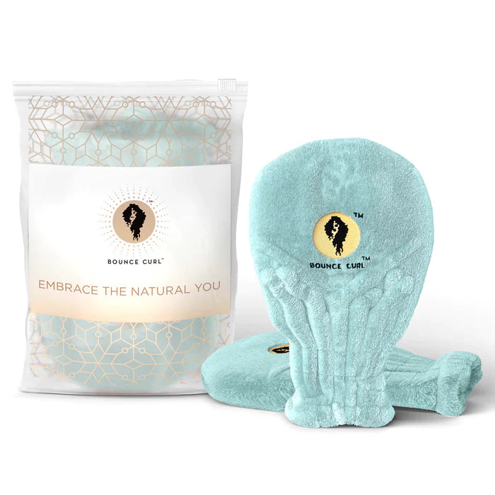 Bounce Curl Hair Drying Mittens - Colour - Teal