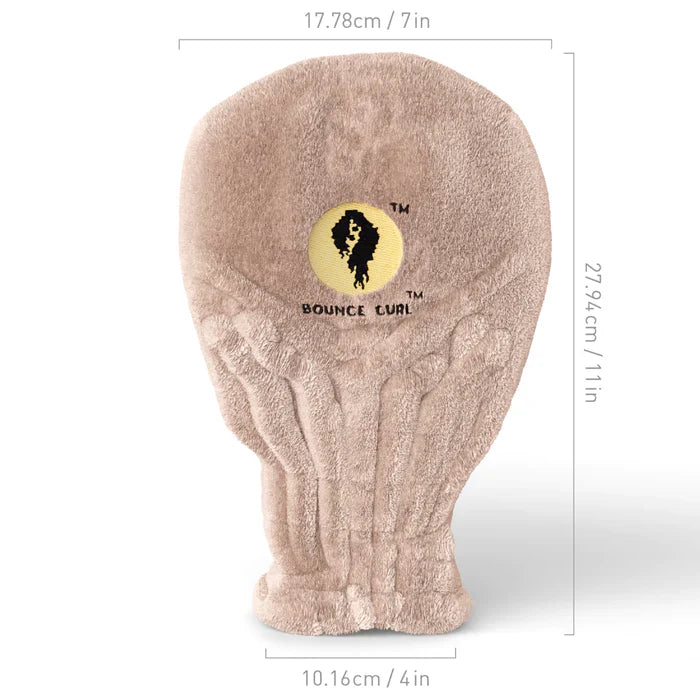 Bounce Curl Hair Drying Mittens - Product - Dimensions