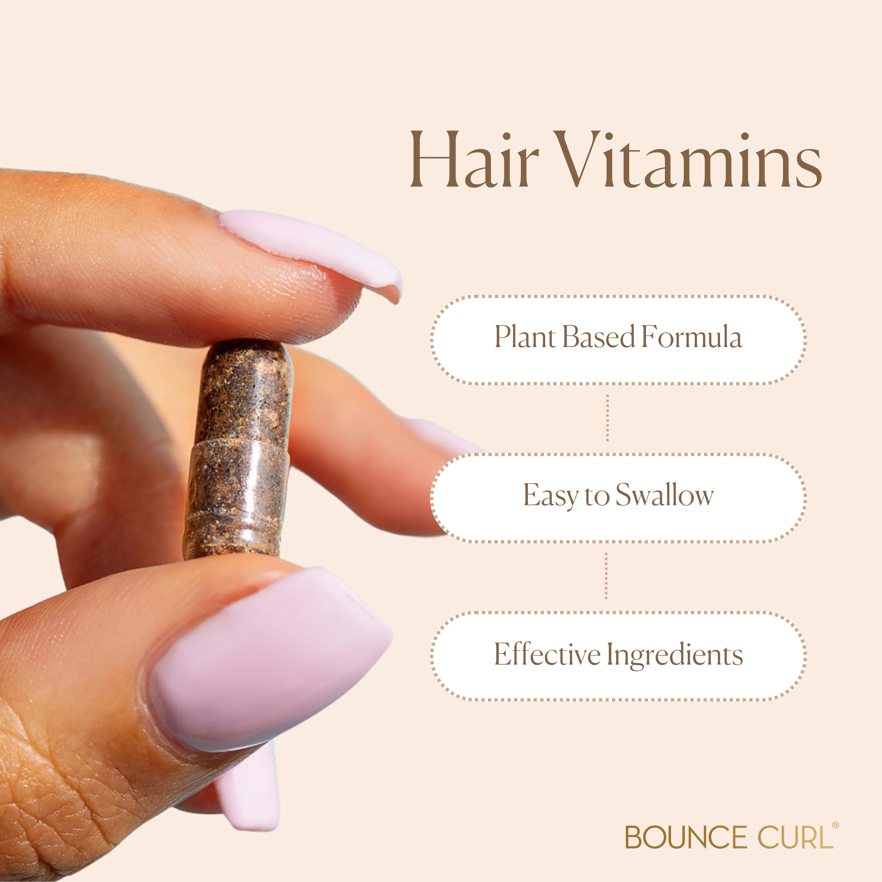 Bounce Curl Hair Vitamins - Product - Benefits
