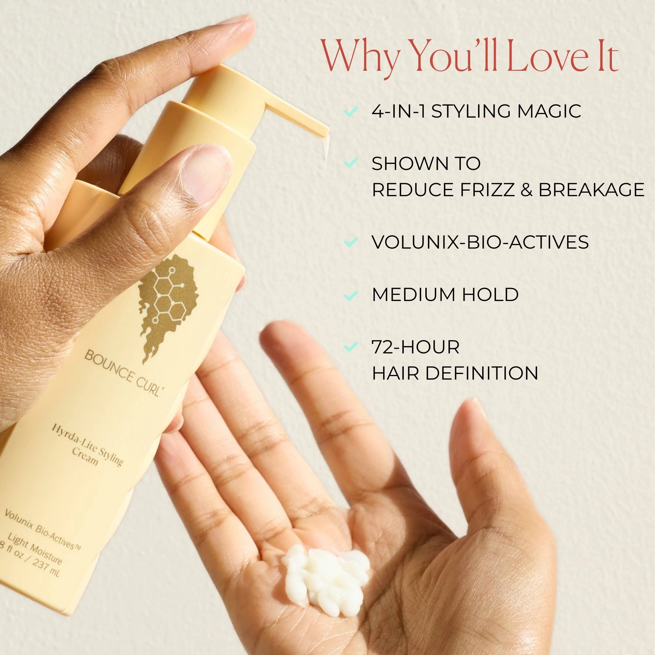 Bounce Curl Hydra-Lite Styling Cream - why you'll love it key benefits