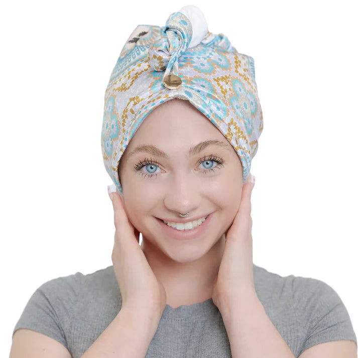 Bounce Curl Satin Microfiber Turban - product detail shot