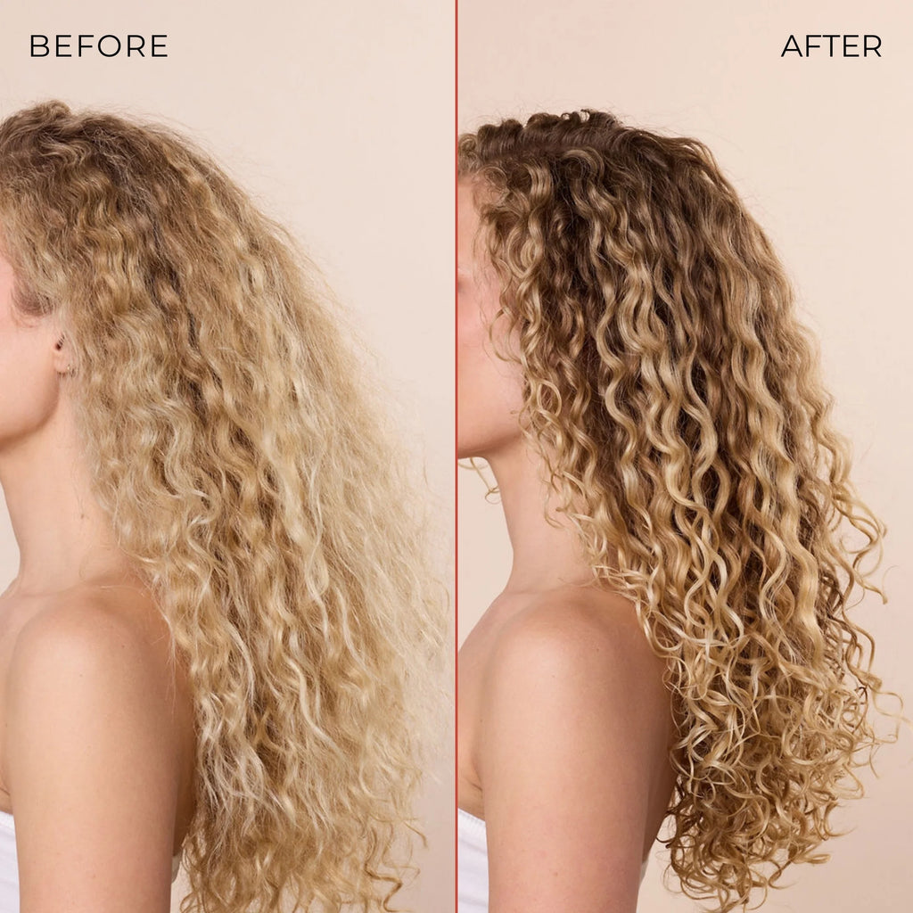 Bounce Curl Slick-Flex Define EdgeLift Brush - before and after curl definition