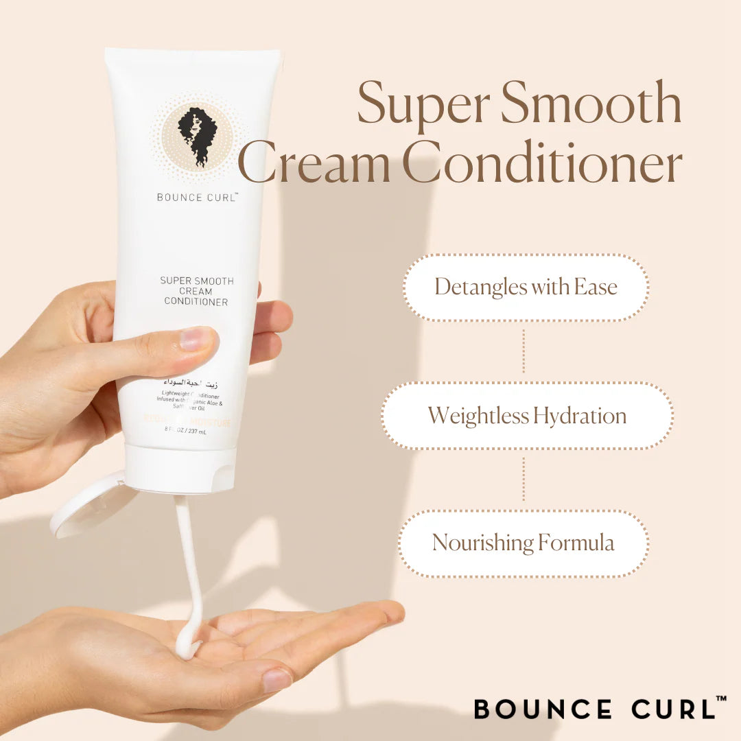 Bounce Curl Super Smooth Cream Conditioner - key benefits for wavy curly and coily hair