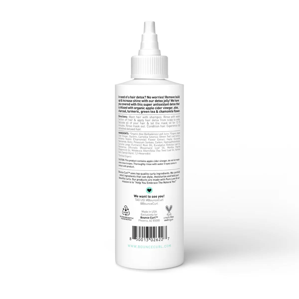 Bounce Curl Turmeric Purifying Hair & Scalp Mask - back