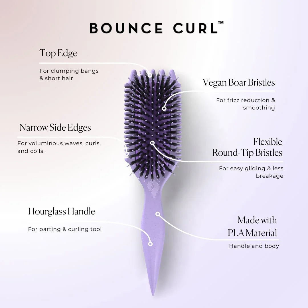 Bounce Curl Volume EdgeLift Brush - curl volumising brush detail