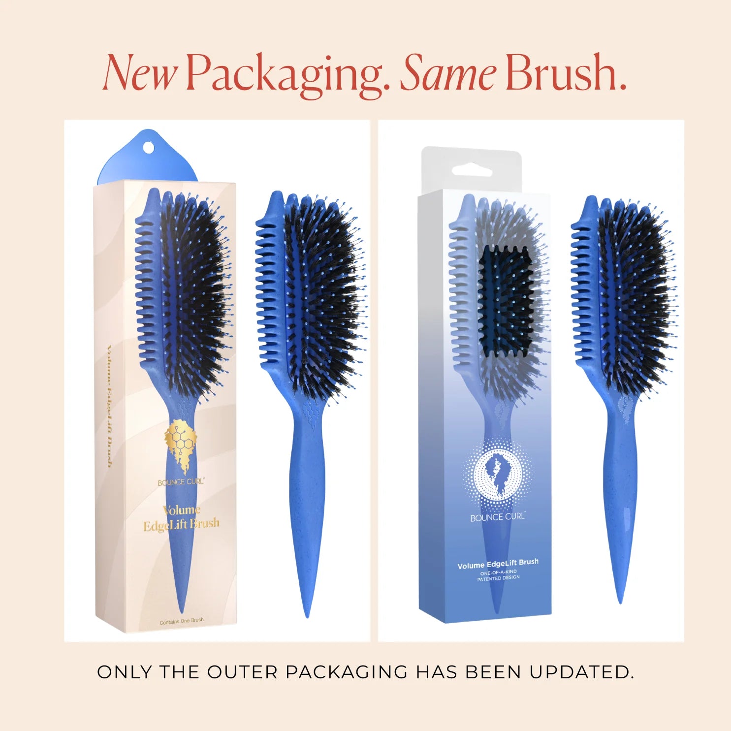 Bounce Curl Volume EdgeLift Brush Blue - new packaging