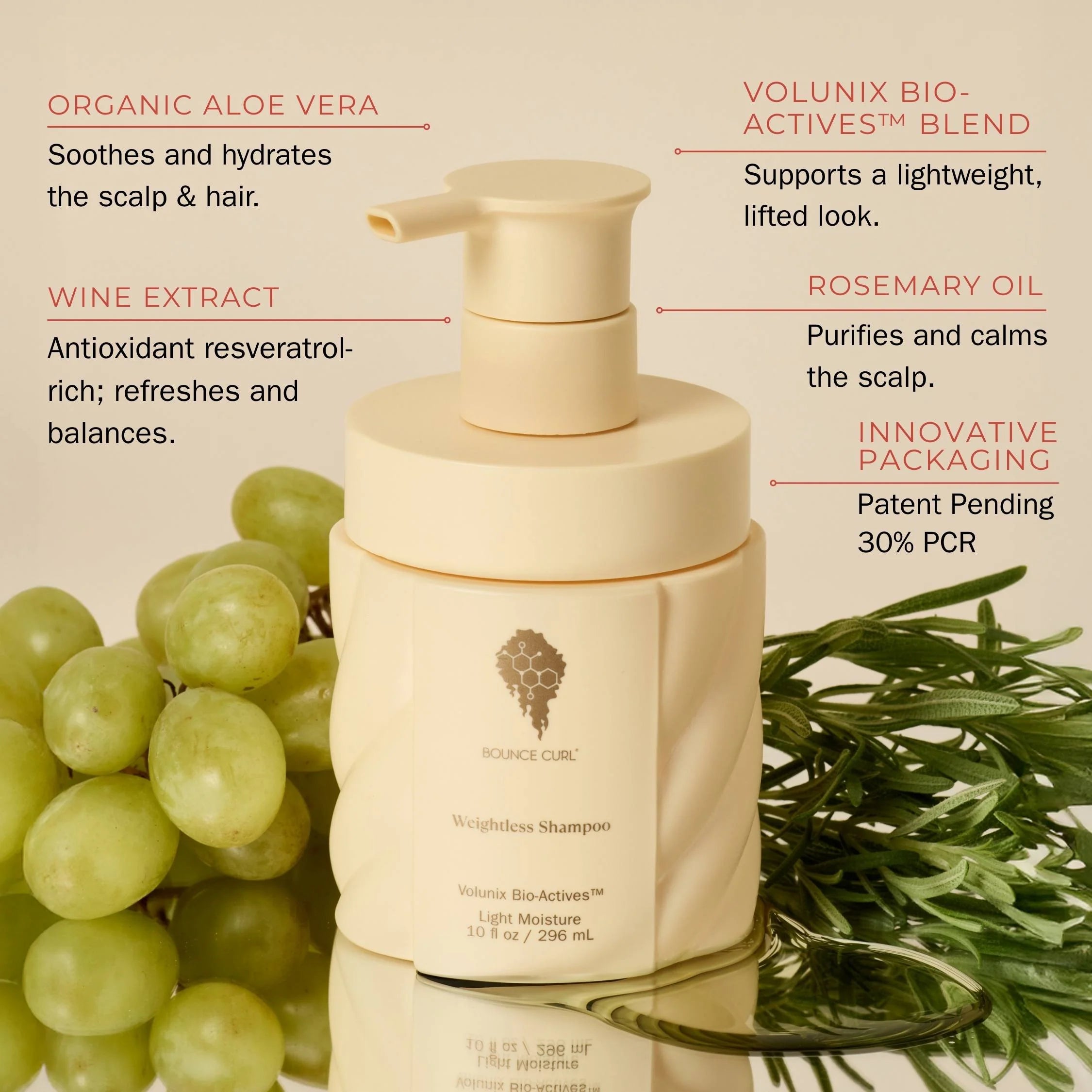 Bounce Curl Weightless Shampoo - full ingredients list