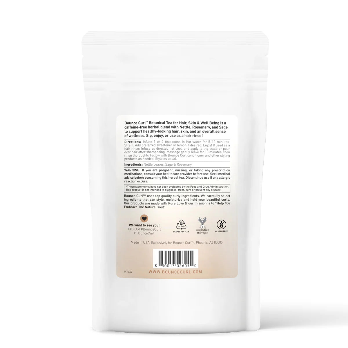 Bounce Curl Botanical Tea for Hair, Skin & Well Being 2oz