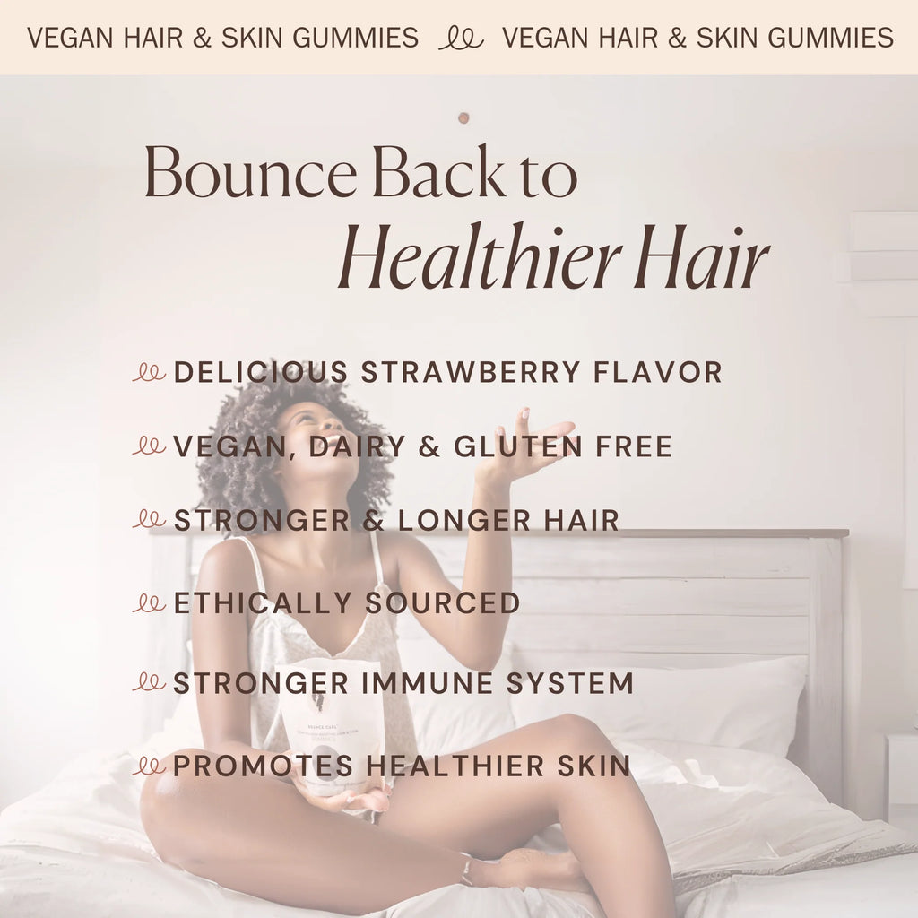 Bounce Curl Vegan Collagen Boosting Hair & Skin Gummies